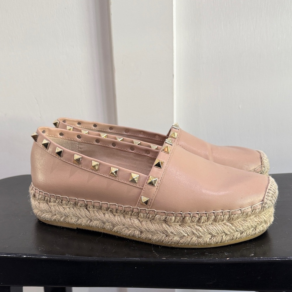 Steven New York- Studded Pink Espadrille Flats size 7.5
